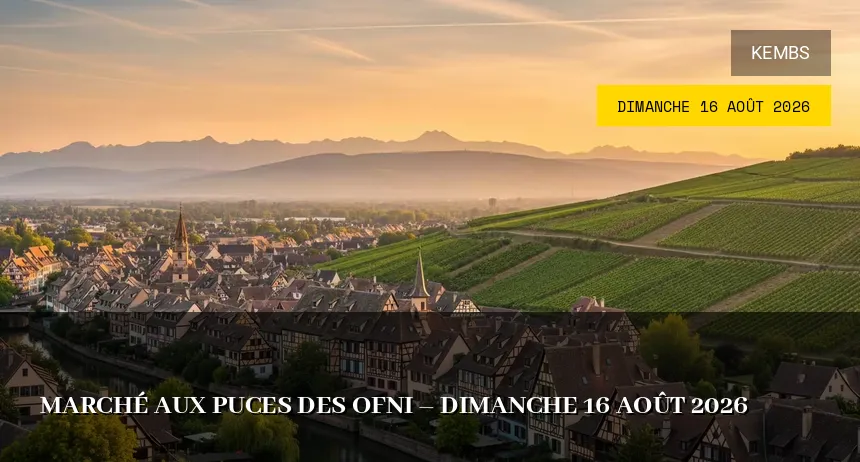 Affiche de l'événement : Marché aux puces des OFNI – Dimanche 16 Août 2026