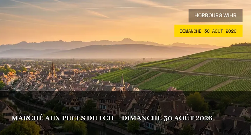 Affiche de l'événement : Marché aux puces du FCH – Dimanche 30 Août 2026