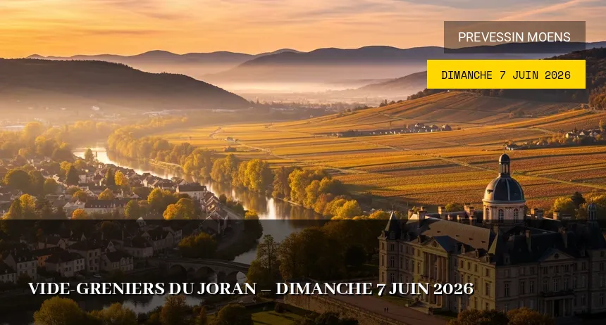 Affiche de l'événement : Vide-greniers du Joran – Dimanche 7 Juin 2026