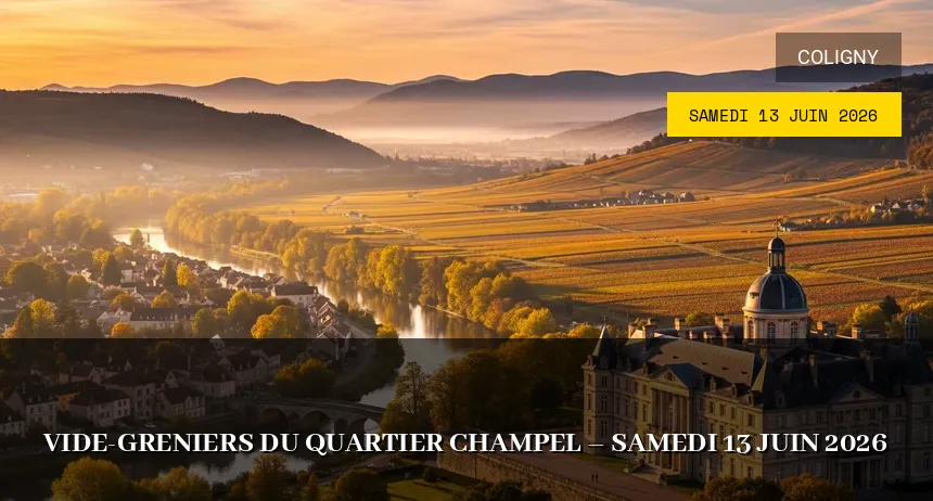 Affiche de l'événement : Vide-greniers du quartier Champel – Samedi 13 Juin 2026