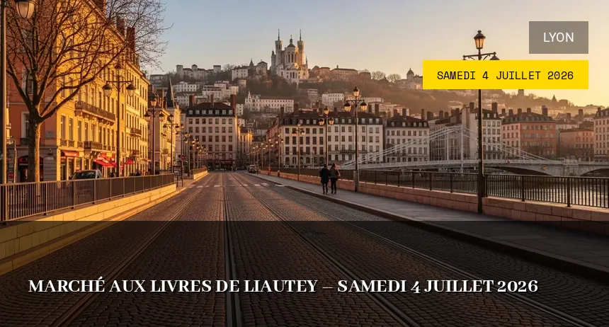 Affiche de l'événement : Marché aux livres de Liautey – Samedi 4 Juillet 2026