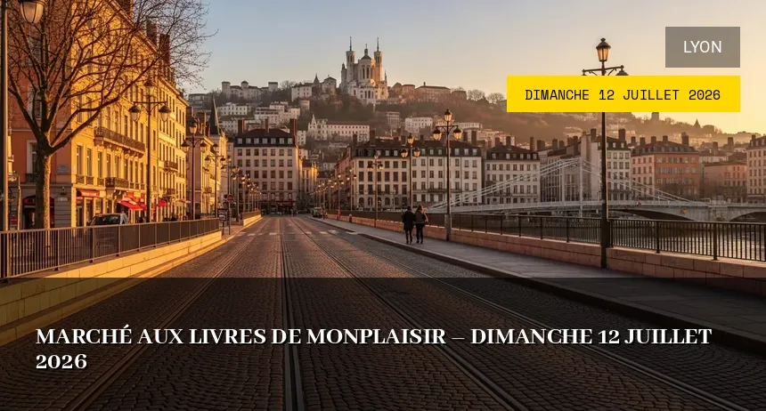 Affiche de l'événement : Marché aux livres de Monplaisir – Dimanche 12 Juillet 2026