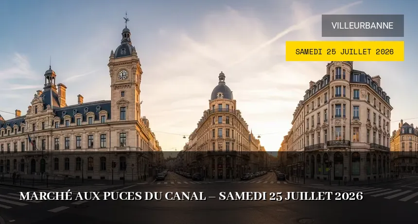 Affiche de l'événement : Marché aux puces du Canal – Samedi 25 Juillet 2026
