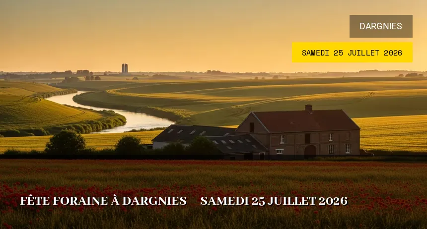 Affiche de l'événement : Fête Foraine à Dargnies – Samedi 25 Juillet 2026