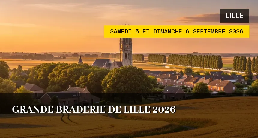 Affiche de l'événement : La Grande Braderie de Lille édition 2026