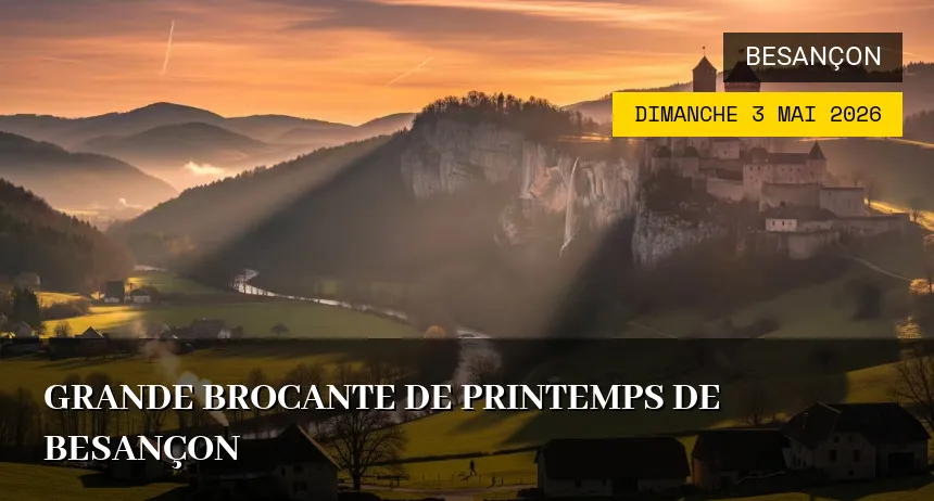Affiche de l'événement : Grande Braderie et Brocante de Besançon