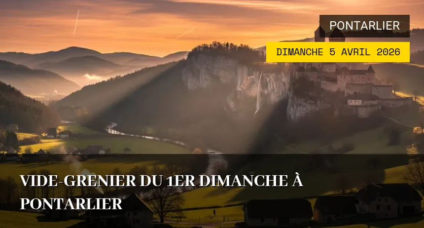 Affiche de l'événement : Vide-grenier du 1er Dimanche à Pontarlier