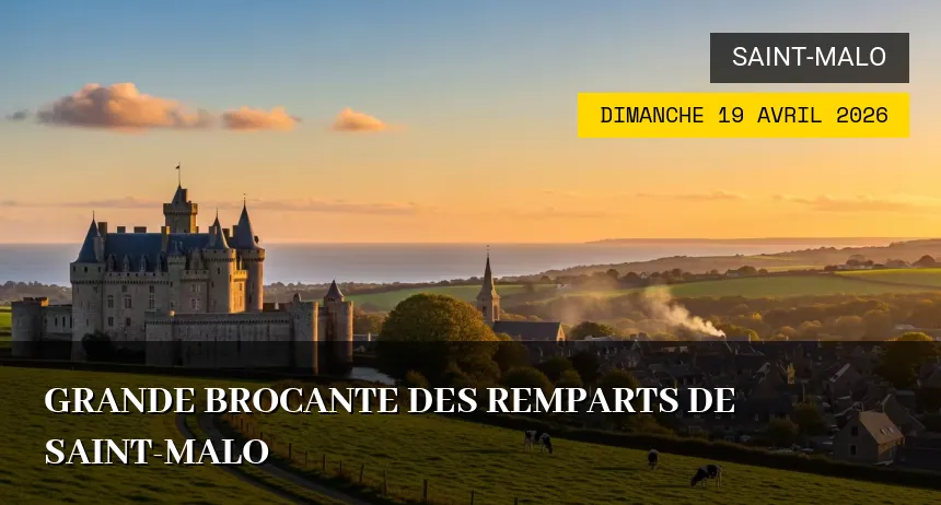 Affiche de l'événement : Grande Brocante des Remparts de Saint-Malo