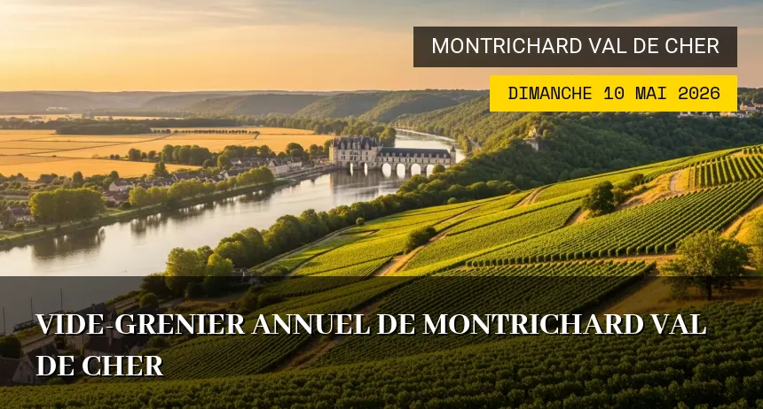 Affiche de l'événement : Vide-grenier Annuel de Montrichard Val de Cher