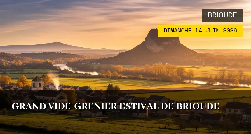 Affiche de l'événement : Grand Vide-grenier Estival de Brioude
