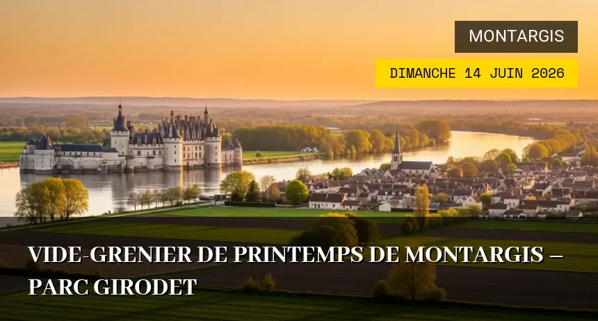 Affiche de l'événement : Vide-Grenier de Printemps de Montargis – Parc Girodet