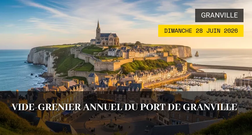 Affiche de l'événement : Vide-Grenier Annuel du Port de Granville