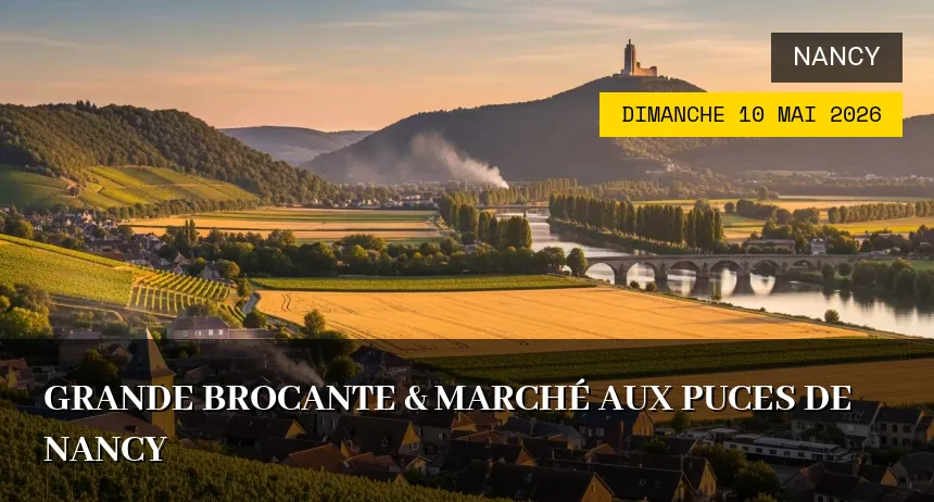 Affiche de l'événement : Grande Brocante & Marché aux Puces de Nancy