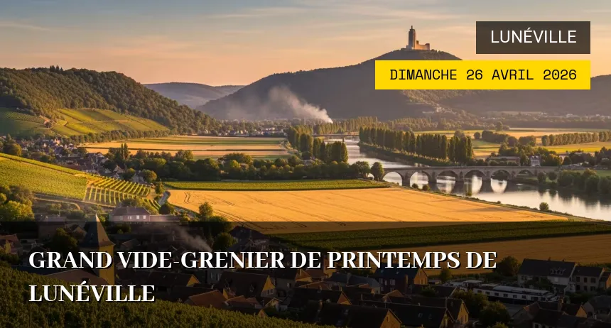 Affiche de l'événement : Grand Vide-grenier de Printemps de Lunéville