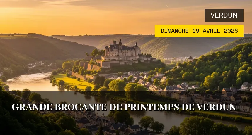 Affiche de l'événement : Grande Brocante de Printemps de Verdun