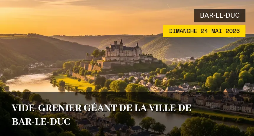 Affiche de l'événement : Vide-grenier géant de la Ville de Bar-le-Duc