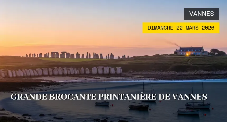 Affiche de l'événement : Grande Brocante Printanière de Vannes