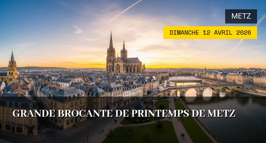 Affiche de l'événement : Grande Brocante de Printemps de Metz