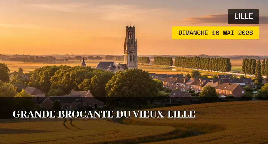 Affiche de l'événement : Grande Brocante du Vieux-Lille