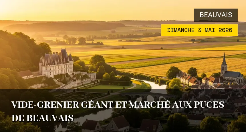 Affiche de l'événement : Vide-grenier Géant et Marché aux Puces de Beauvais