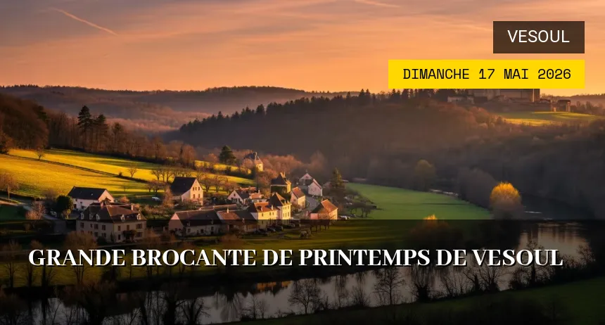 Affiche de l'événement : Grande Brocante de Printemps de Vesoul
