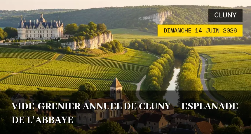 Affiche de l'événement : Vide-grenier de Cluny