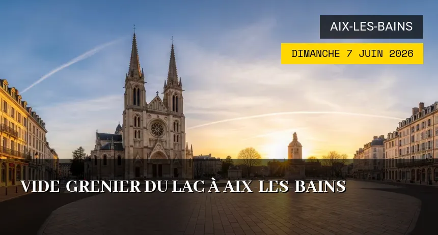 Affiche de l'événement : Vide-grenier du Lac à Aix-les-Bains