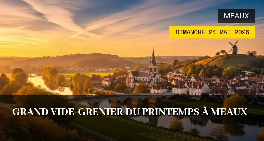 Affiche de l'événement : Grand Vide-grenier du Printemps à Meaux