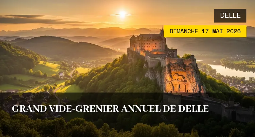 Affiche de l'événement : Grand Vide-Grenier Annuel de Delle