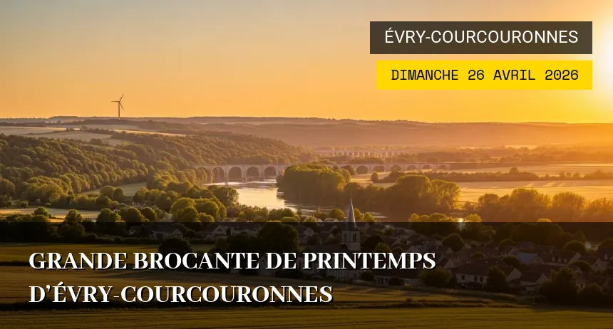 Affiche de l'événement : Grande Brocante de Printemps d&rsquo;Évry-Courcouronnes