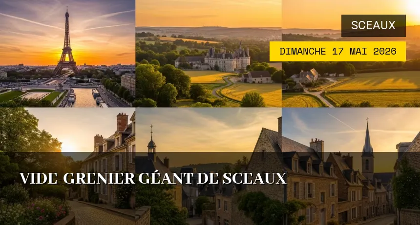 Affiche de l'événement : Vide-grenier Géant de Sceaux