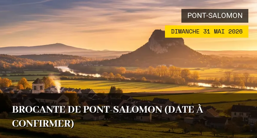 Affiche de l'événement : Brocante de Pont-Salomon (Date à confirmer)