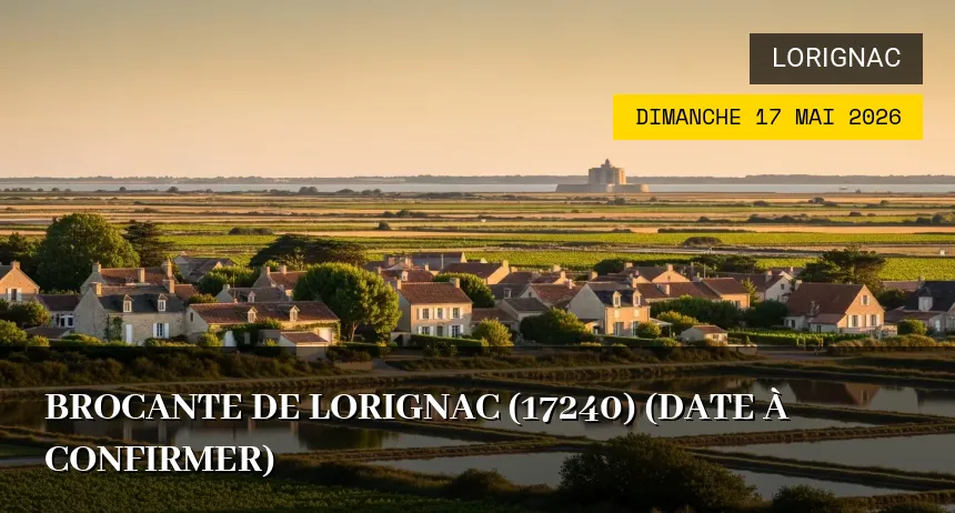 Affiche de l'événement : Brocante de Lorignac (17240) (Date à confirmer)
