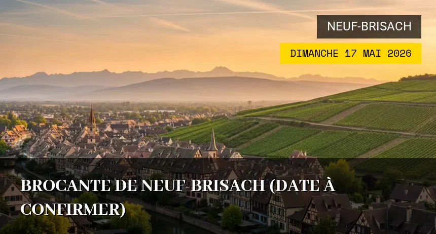 Affiche de l'événement : Brocante de Neuf-Brisach (Date à confirmer)