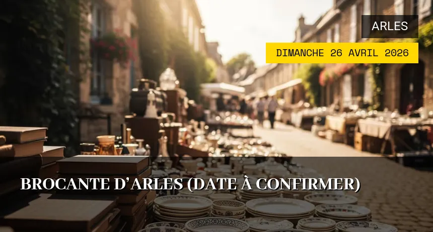 Affiche de l'événement : Brocante d&rsquo;Arles (Date à confirmer)