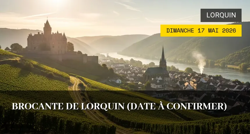 Affiche de l'événement : Brocante de Lorquin (Date à confirmer)
