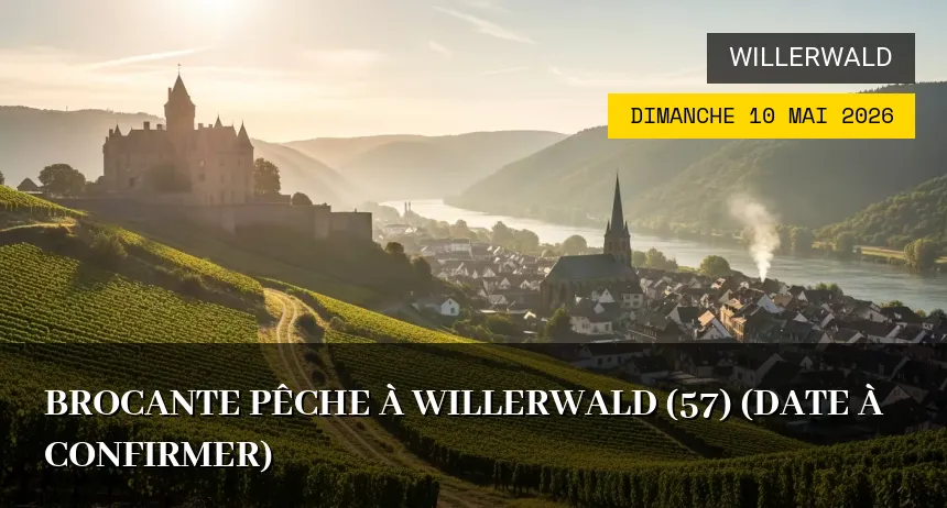 Affiche de l'événement : Brocante Pêche à Willerwald (57) (Date à confirmer)