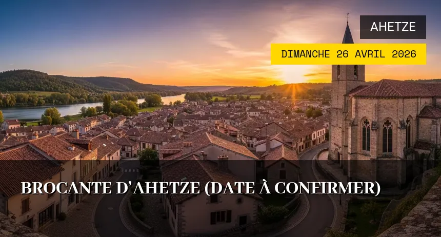 Affiche de l'événement : Brocante d&rsquo;Ahetze (Date à confirmer)