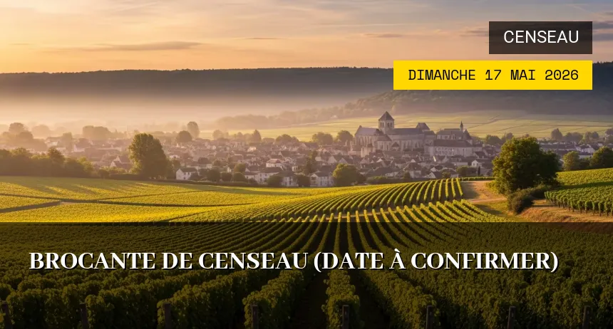 Affiche de l'événement : Brocante de Censeau (Date à confirmer)
