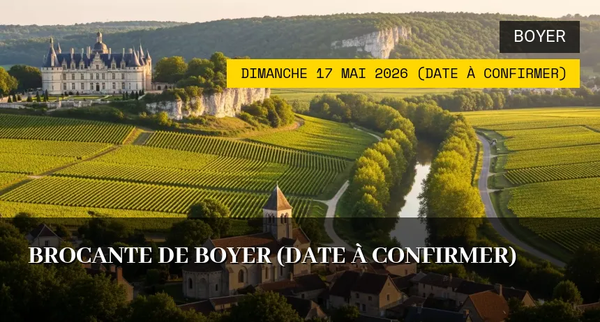 Affiche de l'événement : Brocante de Boyer (Date à confirmer)