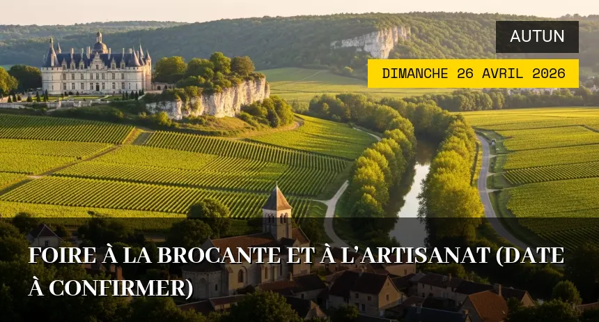 Affiche de l'événement : Foire à la brocante et à l&rsquo;artisanat (Date à confirmer)