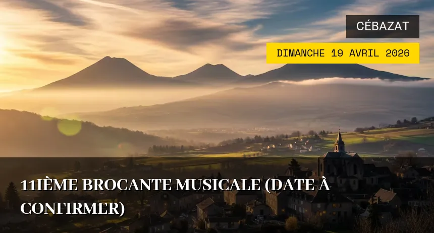 Affiche de l'événement : 11ième Brocante Musicale (Date à confirmer)