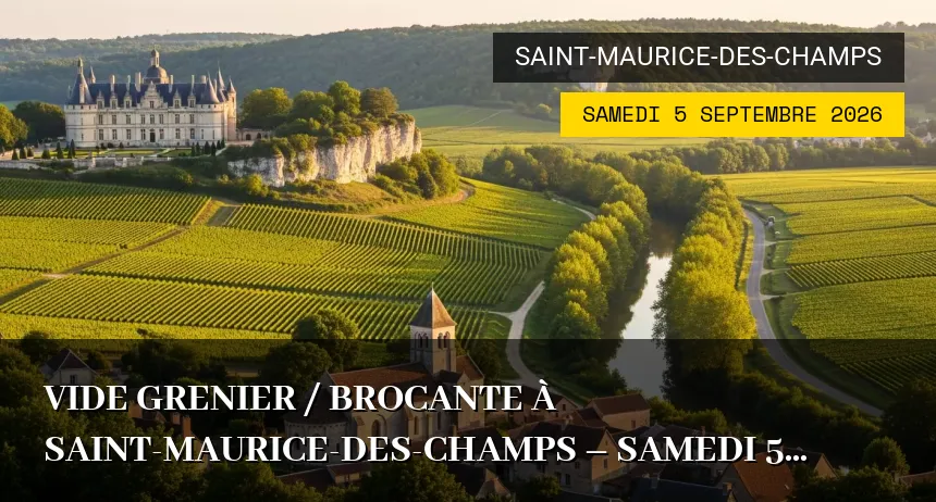 Affiche de l'événement : Vide Grenier / brocante à Saint-Maurice-des-Champs – Samedi 5 Septembre 2026