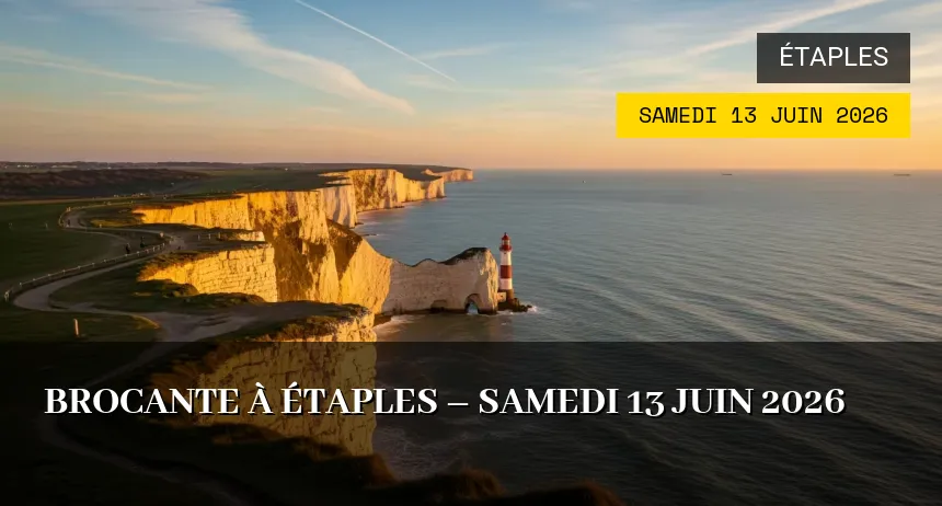 Affiche de l'événement : Brocante à Étaples – Samedi 13 Juin 2026