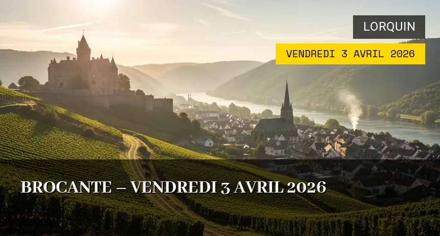 Affiche de l'événement : Brocante – Vendredi 3 Avril 2026
