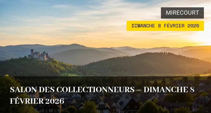 Affiche de l'événement : Salon des collectionneurs – Dimanche 8 Février 2026