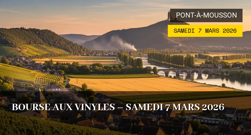 Affiche de l'événement : Bourse aux Vinyles – Samedi 7 Mars 2026