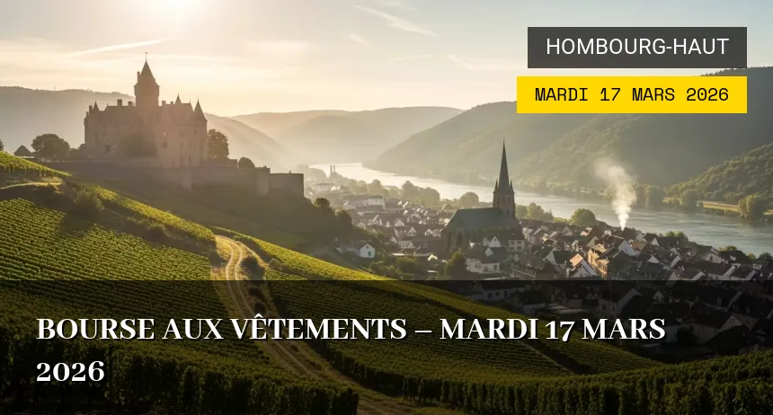 Affiche de l'événement : Bourse aux vêtements – Mardi 17 Mars 2026