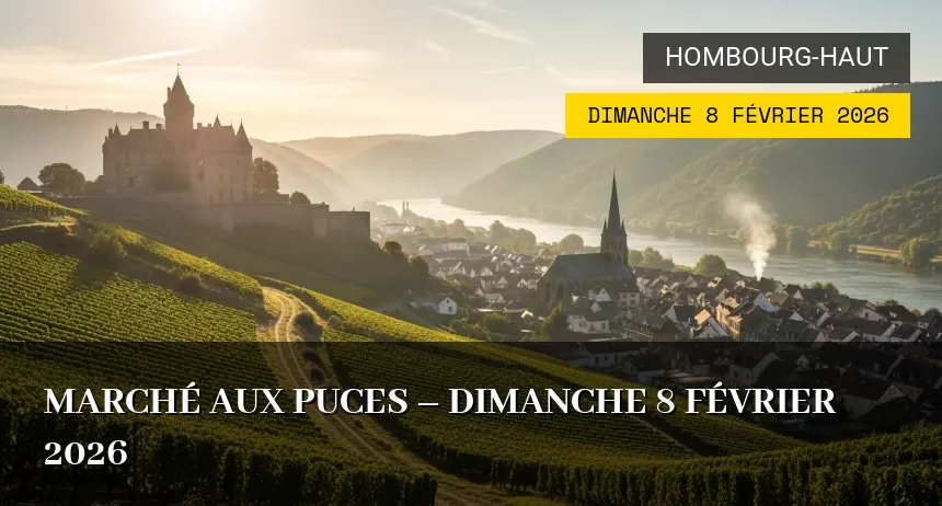 Affiche de l'événement : Marché aux puces – Dimanche 8 Février 2026