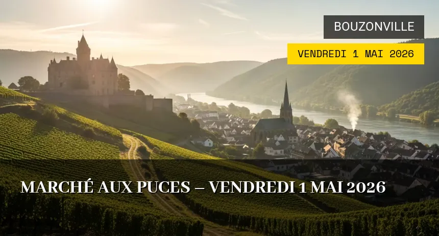 Affiche de l'événement : Marché aux puces – Vendredi 1 Mai 2026
